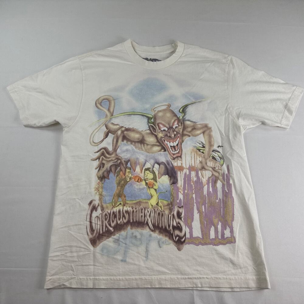 Travis Scott Four La Flame Enterprises T Shirt Men’s Large White Graphic Tee